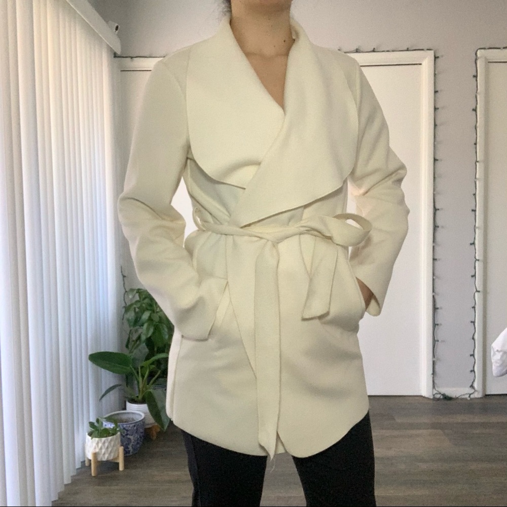 Creme color Cape sweater with Pockets